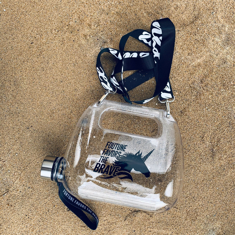 1500Ml Backpack Water Bottle Fitness Large Capacity Food Grade Plastic Material Space Water Cup Bottle Creative Water Bottle