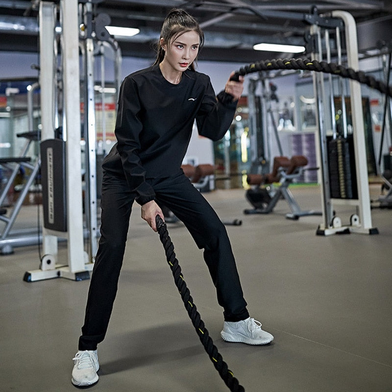 Women Weight Loss Sweat Suit Slim Fitness Clothes Yoga Sportswear Tracksuit Fat Burning Workout