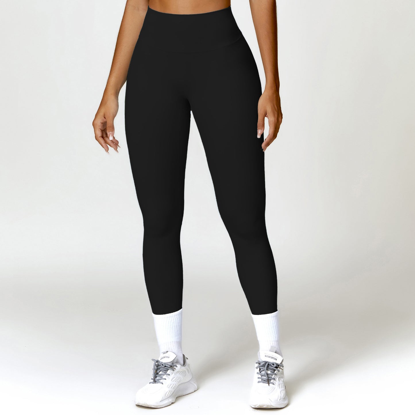 Quick drying tight yoga pants, sandblasting, abdominal tightening, hip lifting, high waist fitness pants, worn as outerwear, running sports pants