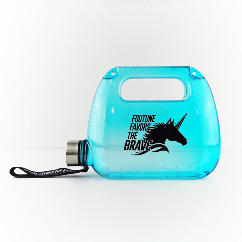 1500Ml Backpack Water Bottle Fitness Large Capacity Food Grade Plastic Material Space Water Cup Bottle Creative Water Bottle