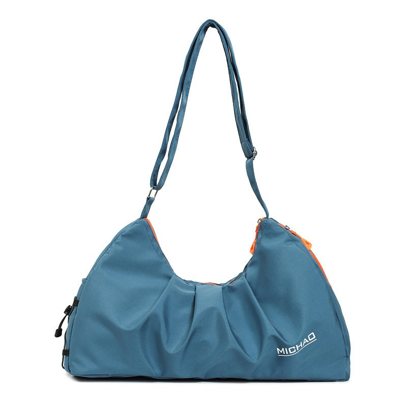 New Single Shoulder Yoga Bag Nylon Large Capacity Travel Bag Wholesale Multi functional Simple Fitness Bag