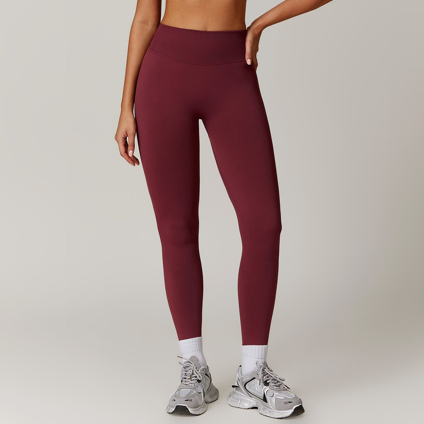 Peach Hip Seamless Tight Yoga Pants for Women's Outerwear Running Exercise Speed Drying Fitness Pants