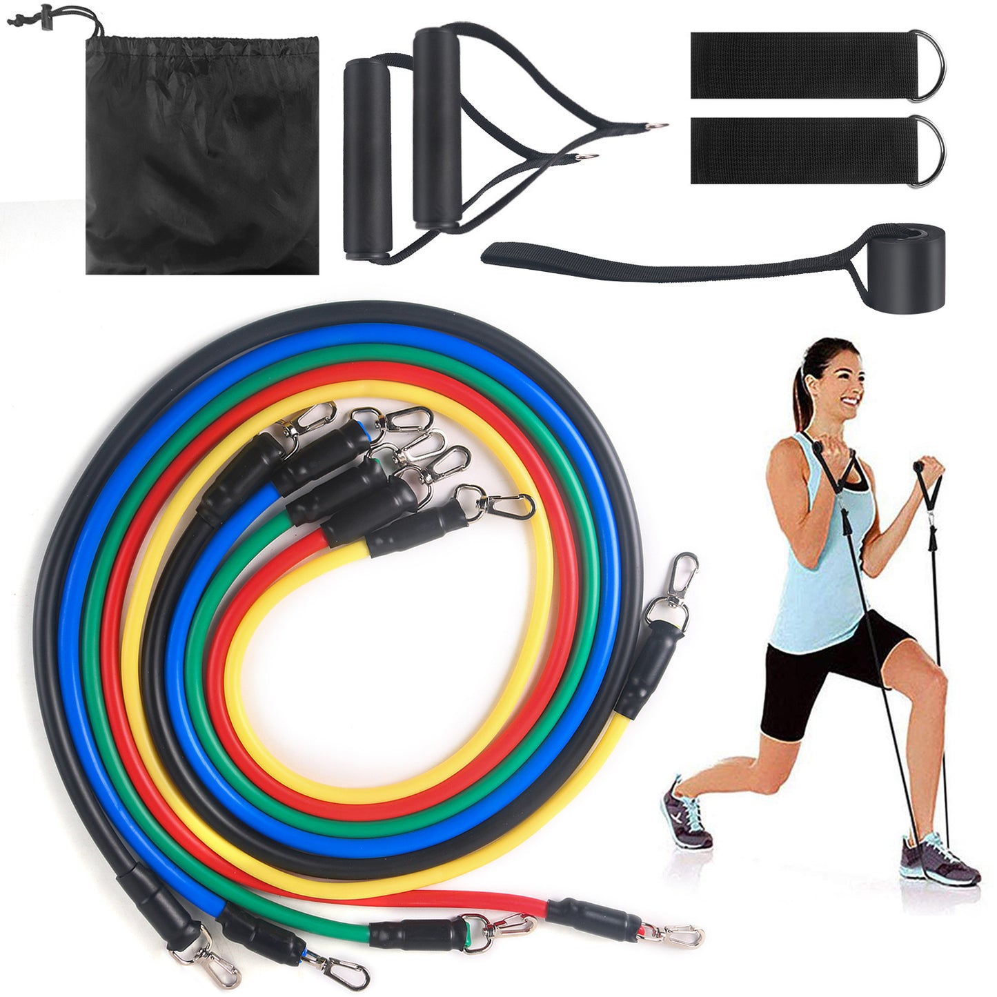 Portable Resistance Band Kit – Home & Gym Workout