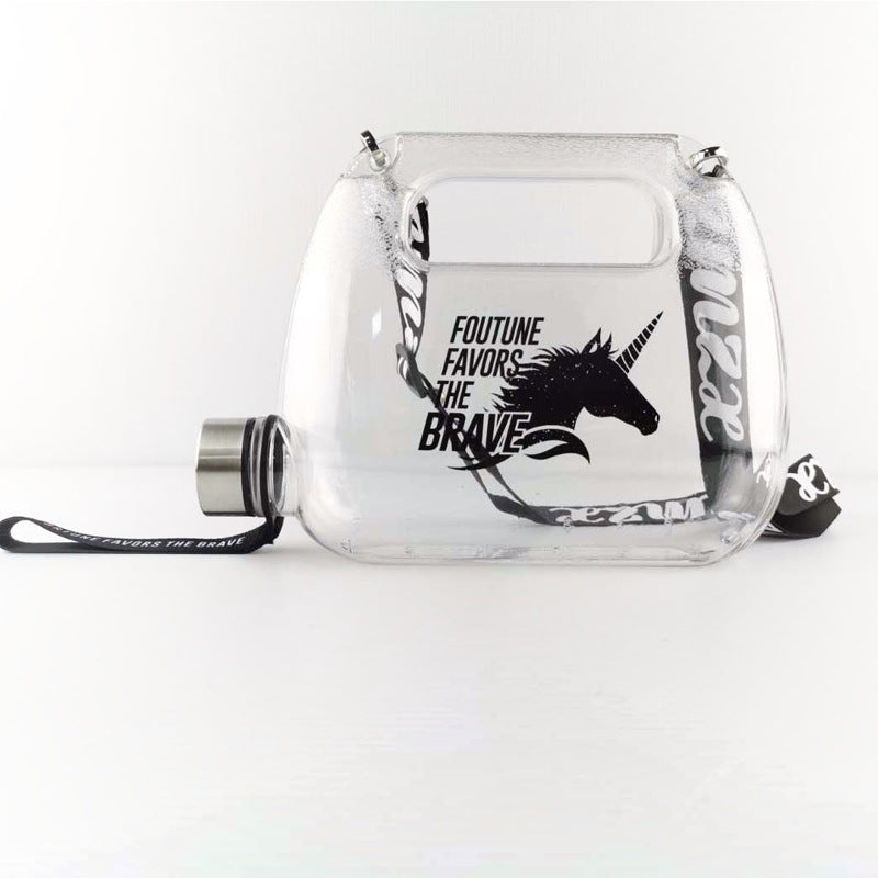 1500Ml Backpack Water Bottle Fitness Large Capacity Food Grade Plastic Material Space Water Cup Bottle Creative Water Bottle