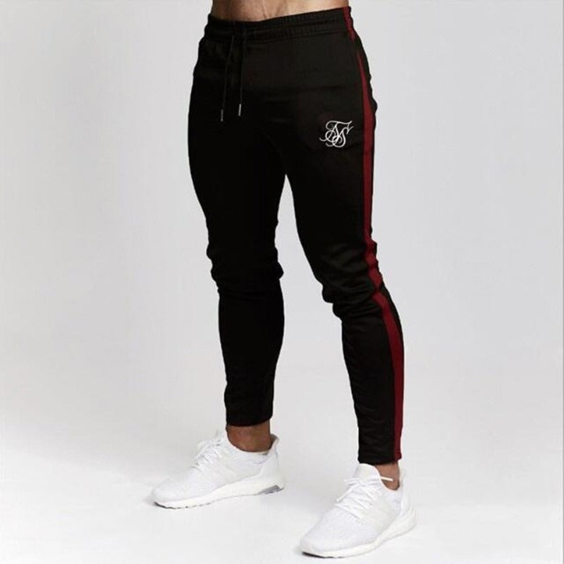 Autumn and Winter Men's New Sports and Leisure Light Plate Slim Fit Fitness Pants Men's Long Pants, Small Foot Strap Pants