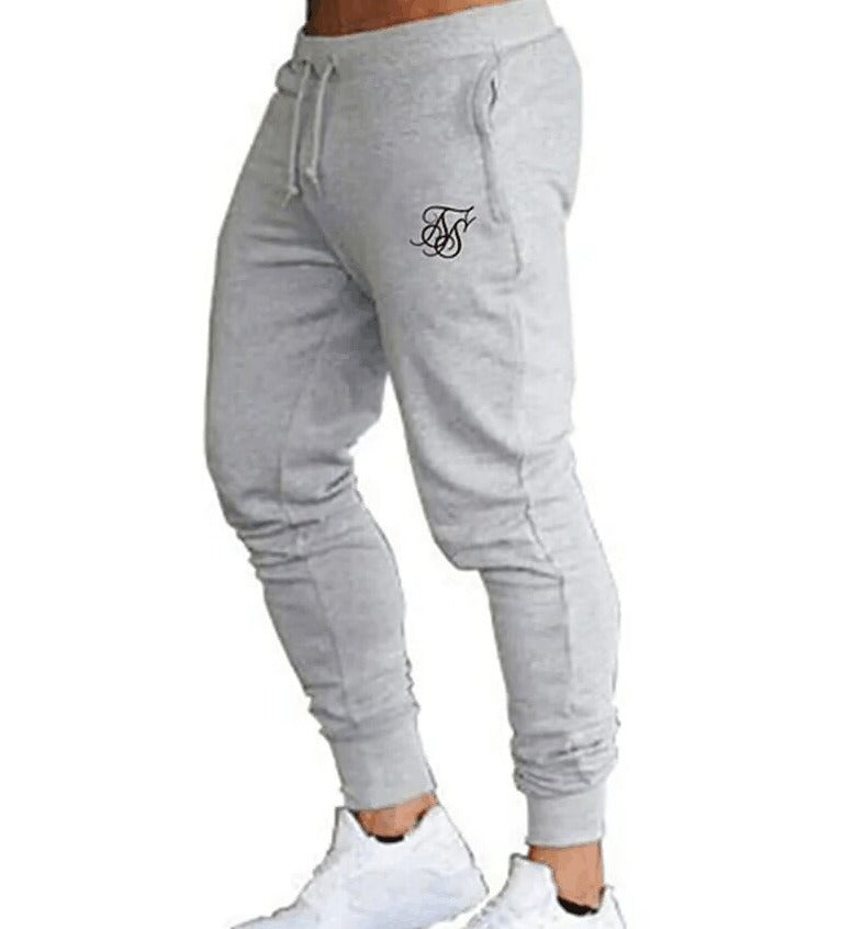Autumn and Winter Men's New Sports and Leisure Light Plate Slim Fit Fitness Pants Men's Long Pants, Small Foot Strap Pants