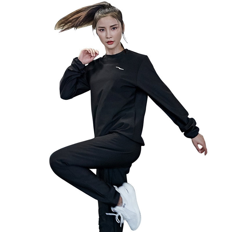 Women Weight Loss Sweat Suit Slim Fitness Clothes Yoga Sportswear Tracksuit Fat Burning Workout
