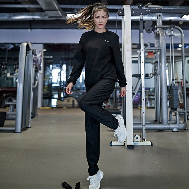 Women Weight Loss Sweat Suit Slim Fitness Clothes Yoga Sportswear Tracksuit Fat Burning Workout