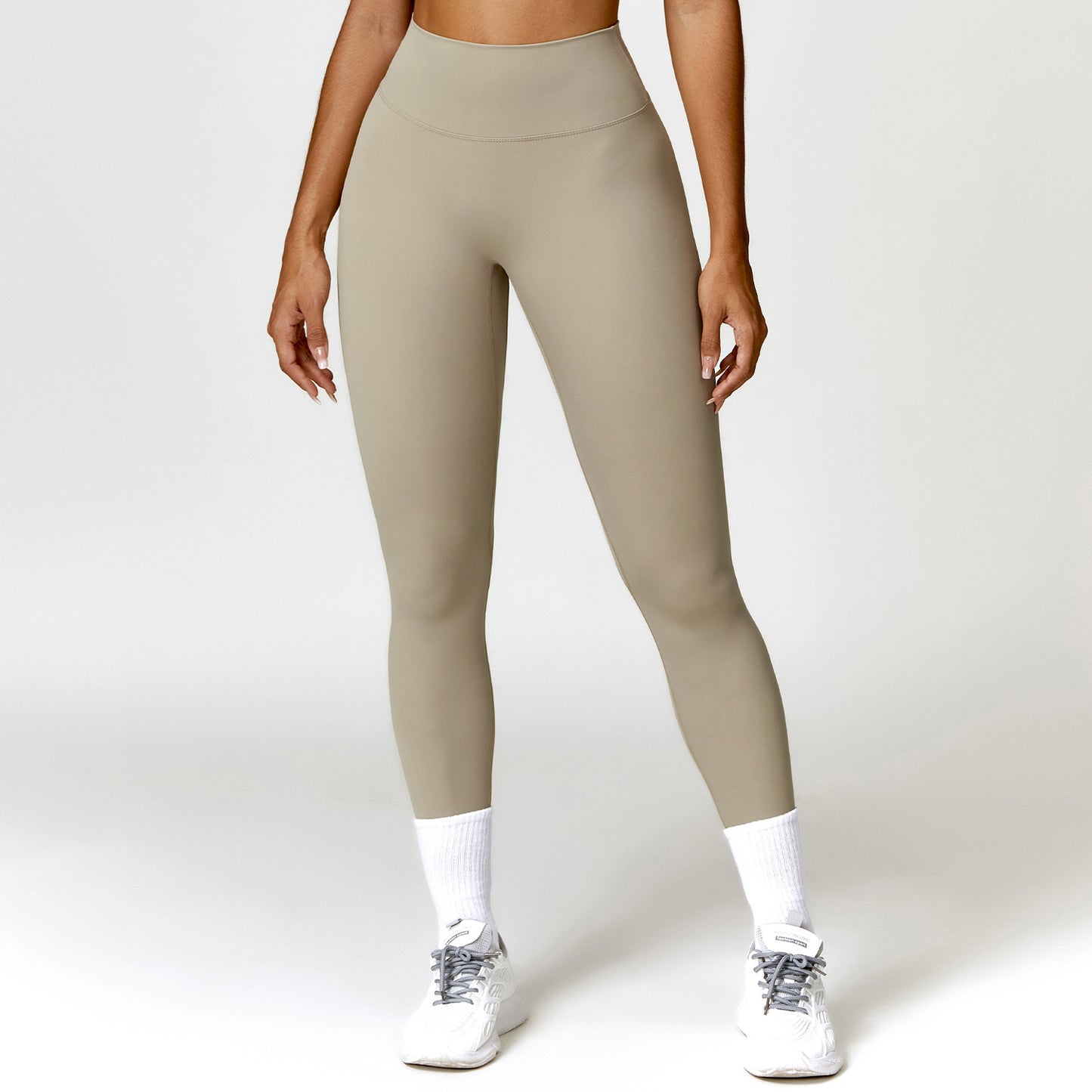 Quick drying tight yoga pants, sandblasting, abdominal tightening, hip lifting, high waist fitness pants, worn as outerwear, running sports pants