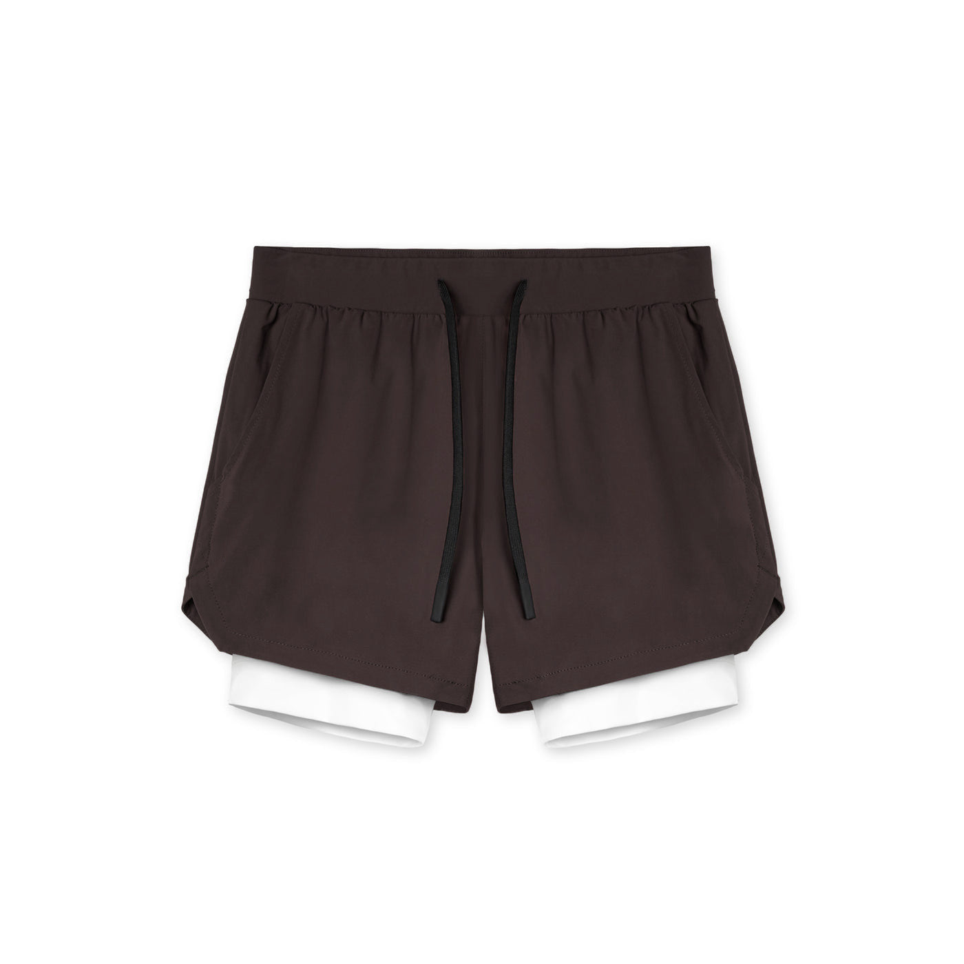 Fitness shorts men's nylon running muscle training stretch quick drying American double-layer basketball shorts summer