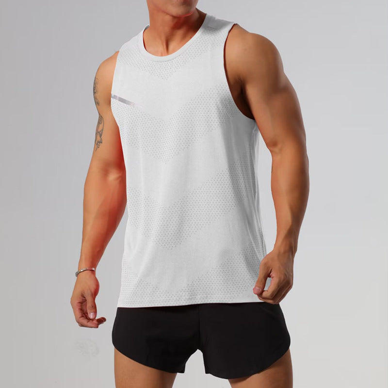 Sports Shoulder Marathon Track and Field Leisure Fitness Training Clothes Sleeveless Top