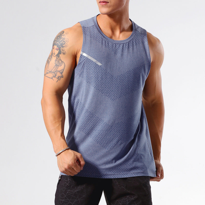 Sports Shoulder Marathon Track and Field Leisure Fitness Training Clothes Sleeveless Top
