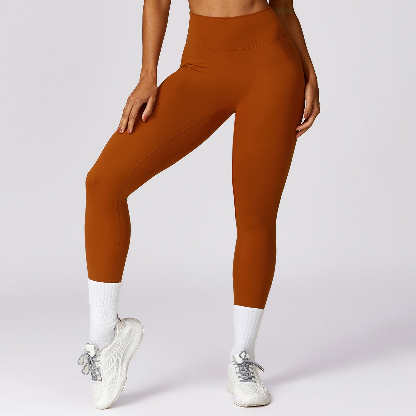 Quick drying tight yoga pants, sandblasting, abdominal tightening, hip lifting, high waist fitness pants, worn as outerwear, running sports pants