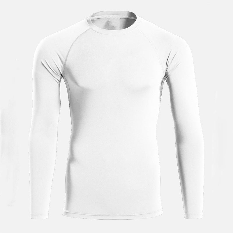 Quick Drying Fitness Stretch Long Sleeved Shirt For Men