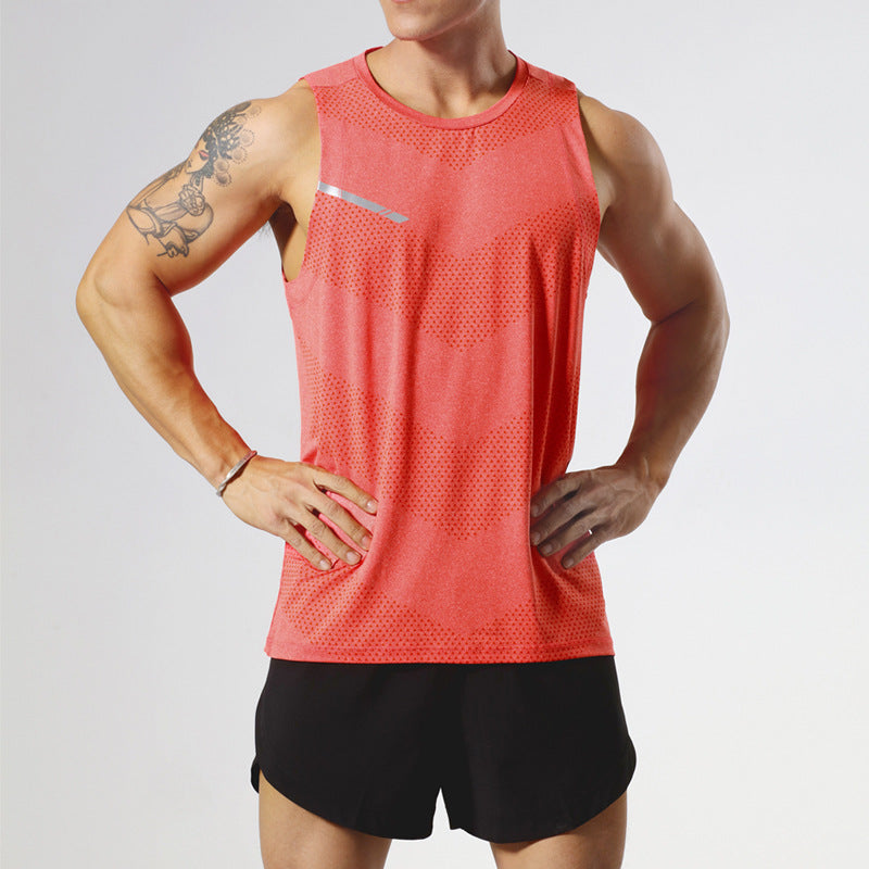Sports Shoulder Marathon Track and Field Leisure Fitness Training Clothes Sleeveless Top