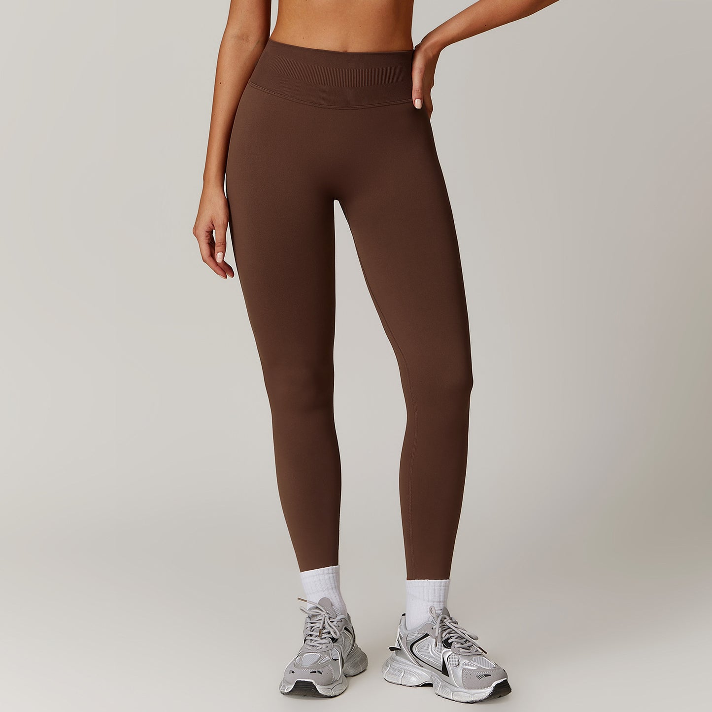 Peach Hip Seamless Tight Yoga Pants for Women's Outerwear Running Exercise Speed Drying Fitness Pants
