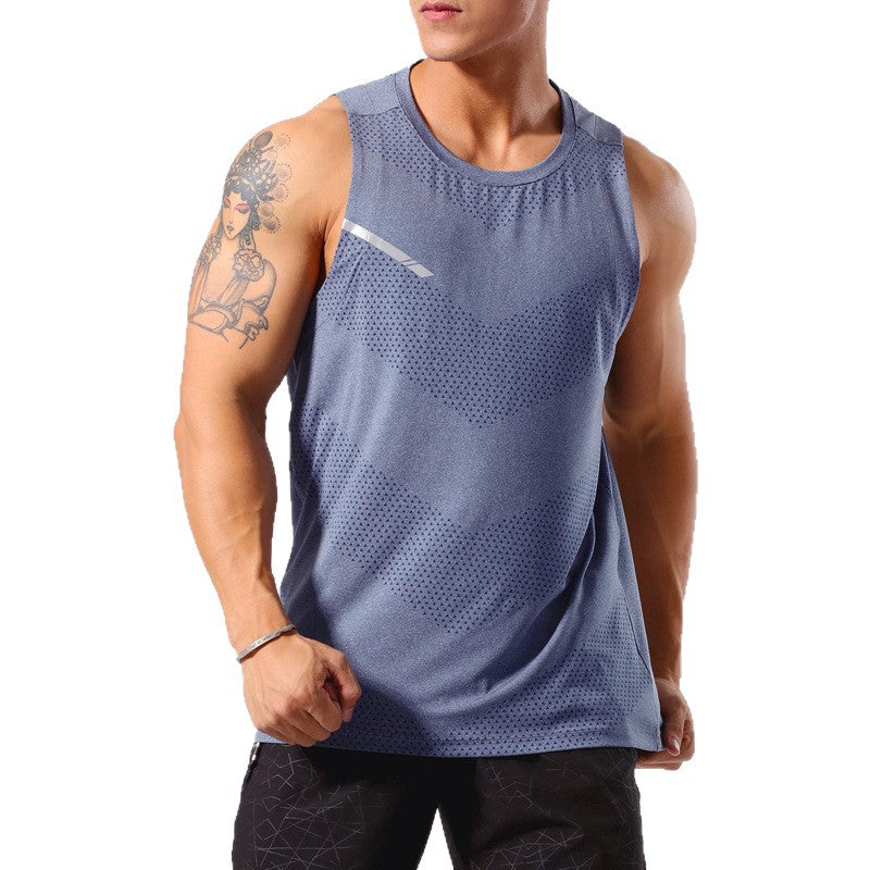 Sports Shoulder Marathon Track and Field Leisure Fitness Training Clothes Sleeveless Top