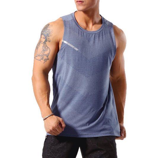 Sports Shoulder Marathon Track and Field Leisure Fitness Training Clothes Sleeveless Top