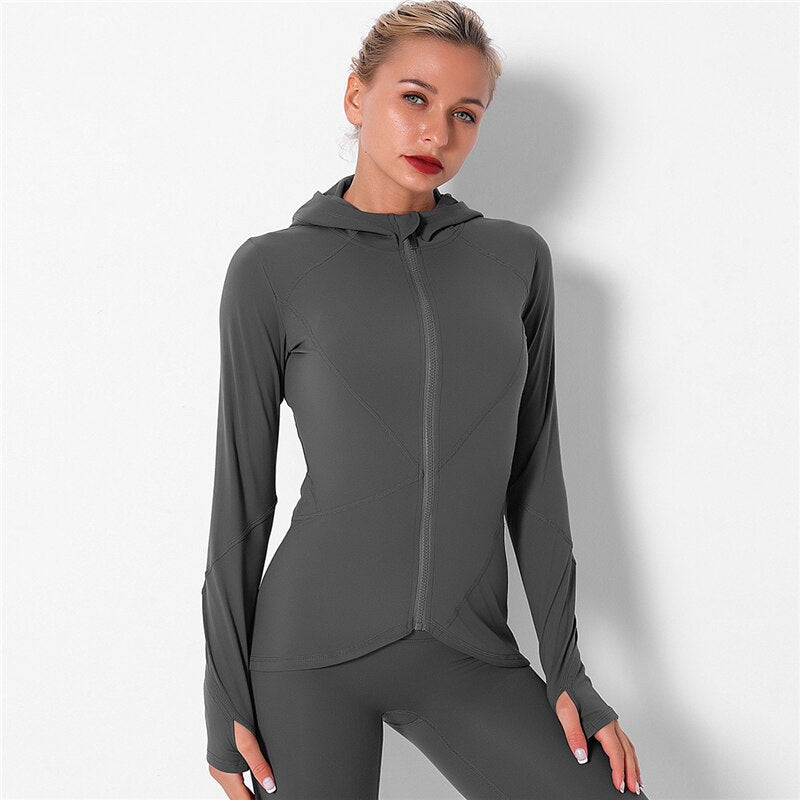Women Seamless Top Long Sleeve Yoga T Shirts Cropped Top Fitness Gym Shirt Sexy Hollow Mesh Sports Top Striped Knitted T Shirts