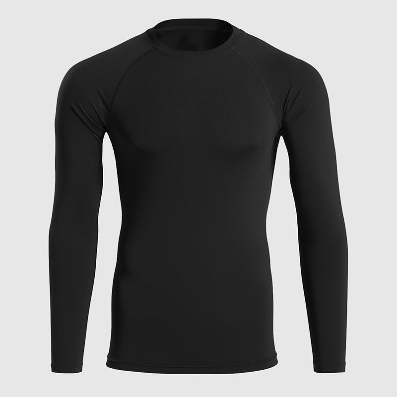 Quick Drying Fitness Stretch Long Sleeved Shirt For Men